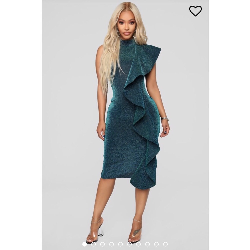 Fashion Nova’s “Lavish Living Ruffle Dress”